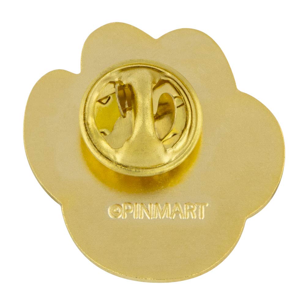 PinMart Animal Paw Print School Mascot Lapel Pin - Premium Enamel Badge for School Spirit, Team Pride & Alumni Events - Perfect for Jackets, Backpacks & Uniforms