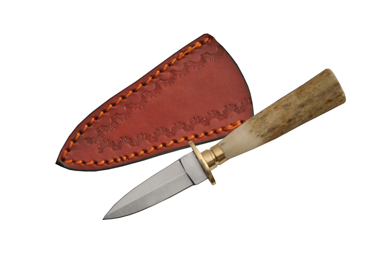 Mini Steel Stag Dagger - Handcrafted Hunting Knife with Leather Sheath | Outdoor Camping, Survival Gear & Collectible Gift for Men
