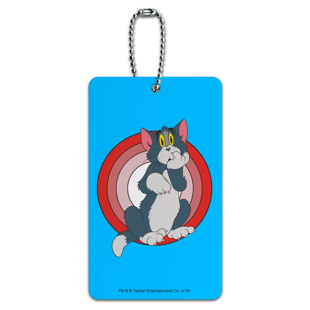 Tom and Jerry Cartoon Character Luggage Tag - Cute Suitcase ID Tag for Carry-On Bags - Perfect for Travel, Kids' Backpacks, and Gift Giving