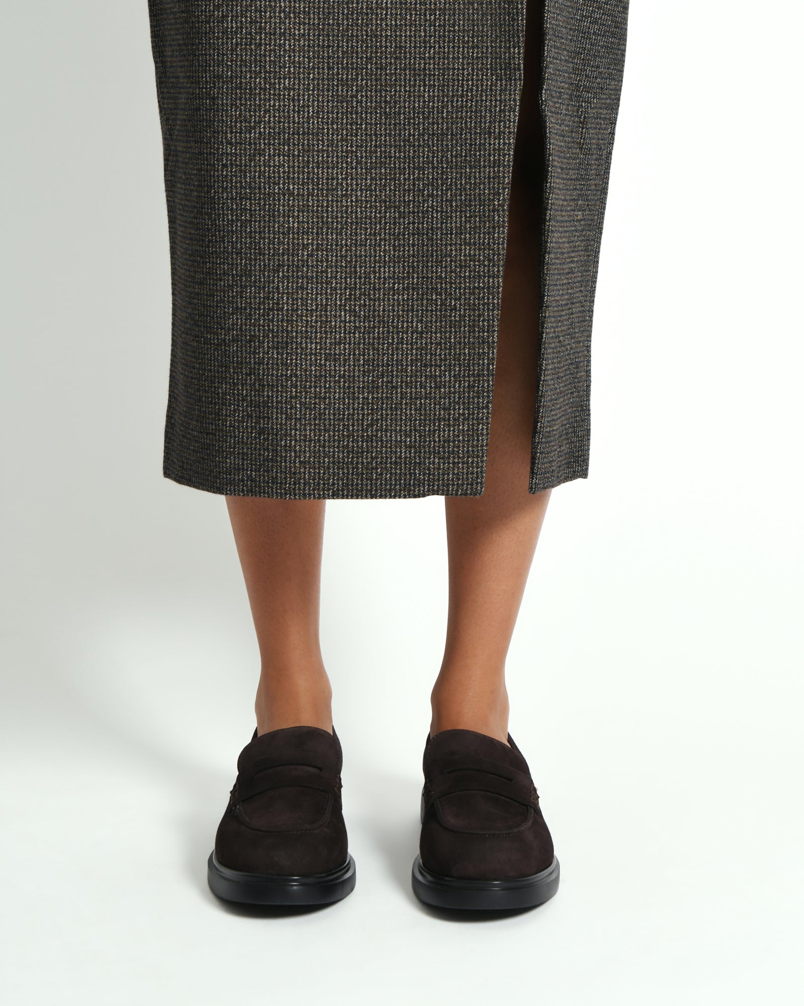 JARVIS Men's Loafers - Bitter Chocolate Suede Slip-On Shoes for Casual & Business Wear
