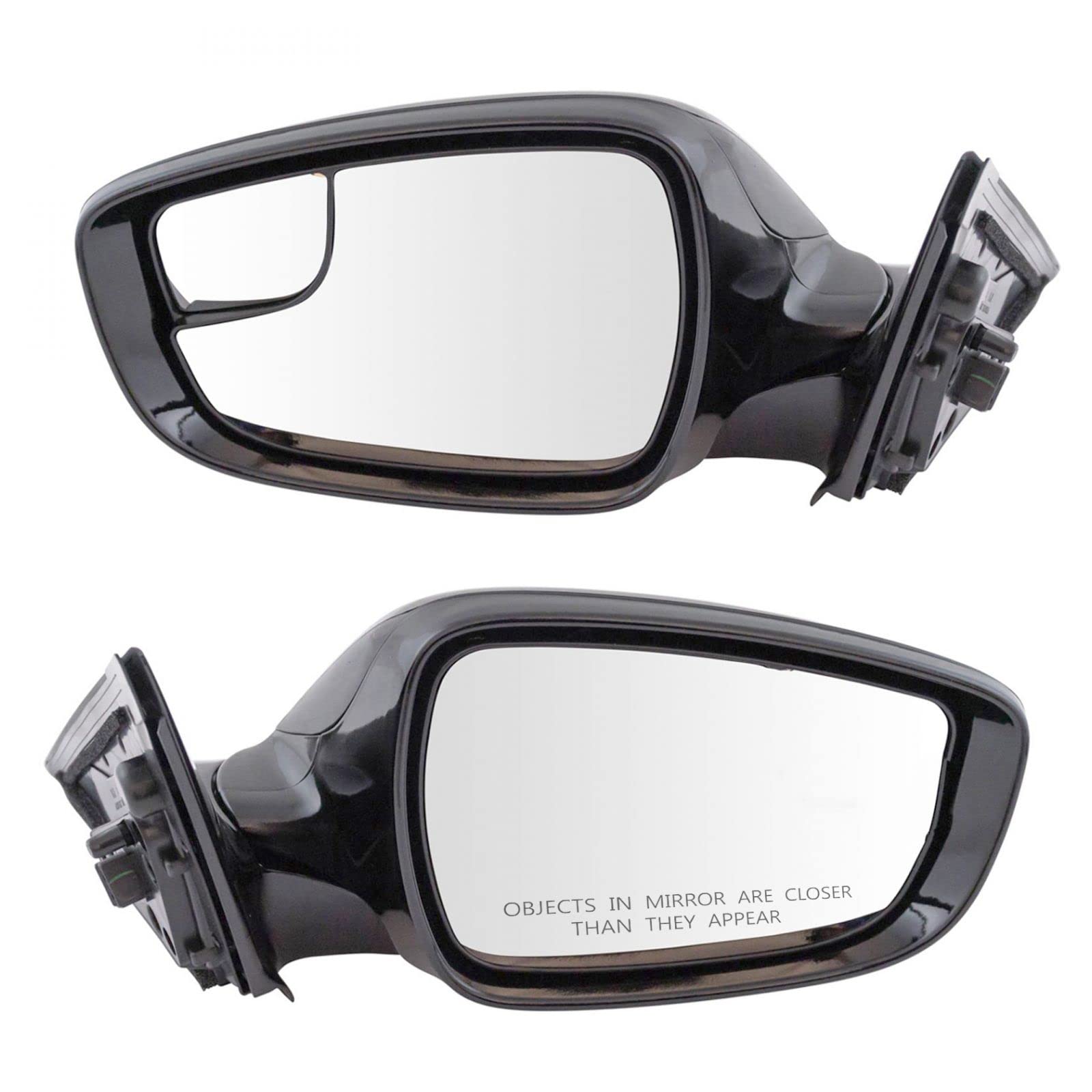 Heated Mirror Power Set of 2 for Hyundai Veloster Glass Roof - Defrost Side Mirrors for Winter Driving & Improved Visibility in Rain/Snow