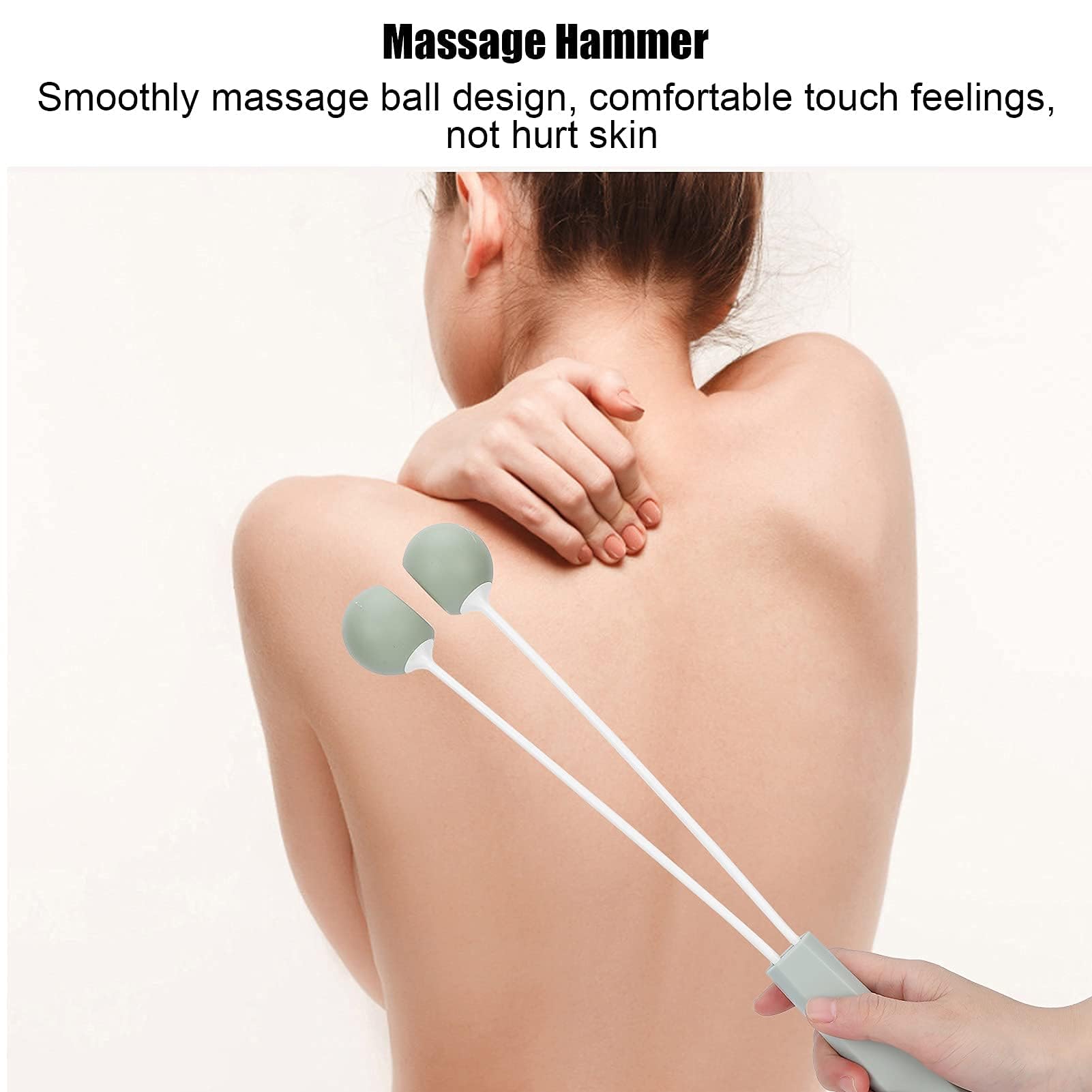 Handheld Percussion Massage Hammer - Manual Silicone Muscle Massager for Neck, Back, Shoulder, Arms & Legs - Relieve Fatigue & Soreness - Perfect for Post-Workout Recovery, Office Stress Relief & Home Relaxation
