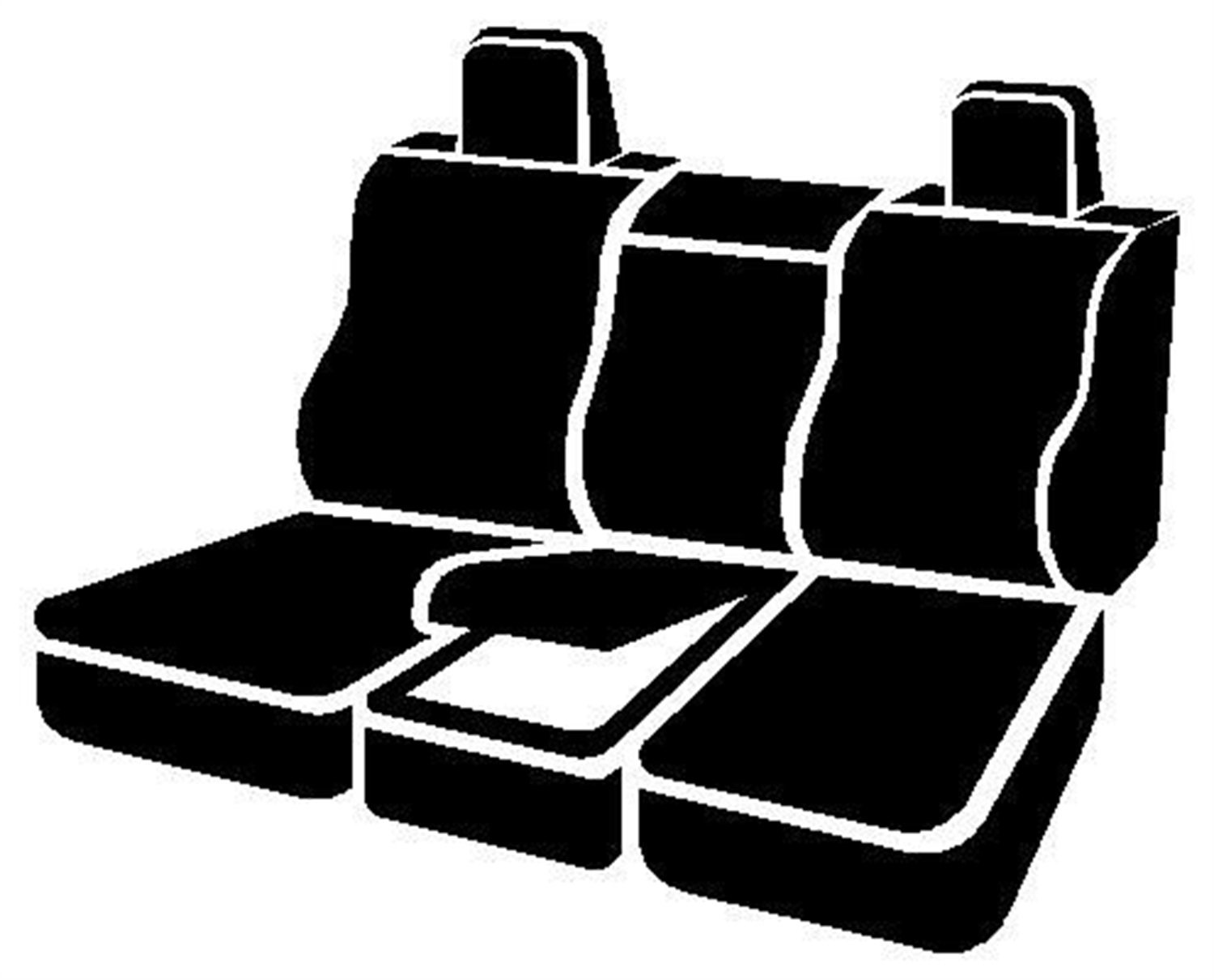 Fia OE37-25 Gray Custom Fit 40/20/40 Split Front Seat Covers - Premium Tweed Fabric for Trucks & SUVs | Perfect for Road Trips, Work Commutes & Outdoor Adventures