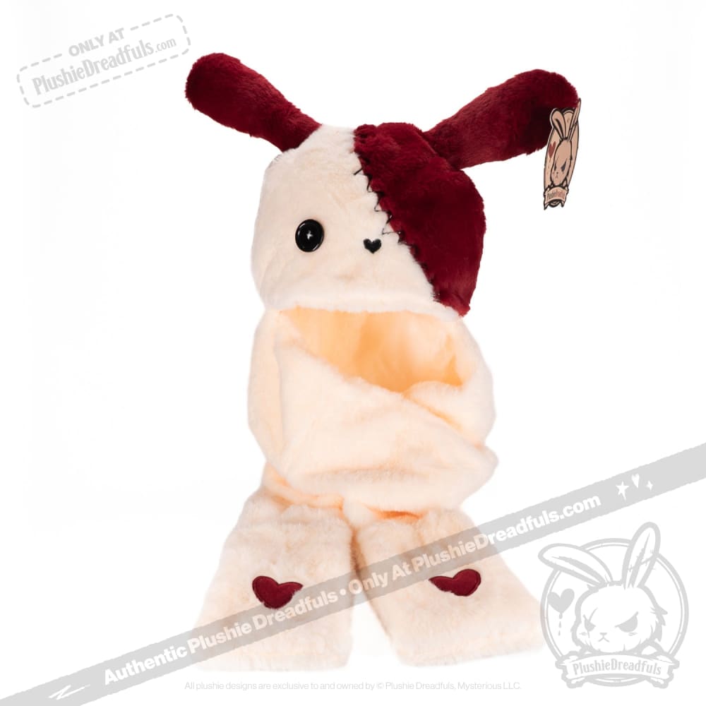 Scoodie Dreadful Love Rabbit Scarf Hoodie - Cozy Winter Wear for Women | Cute Animal Print Fashion Accessory | Perfect for Cold Weather, Outdoor Activities & Casual Style