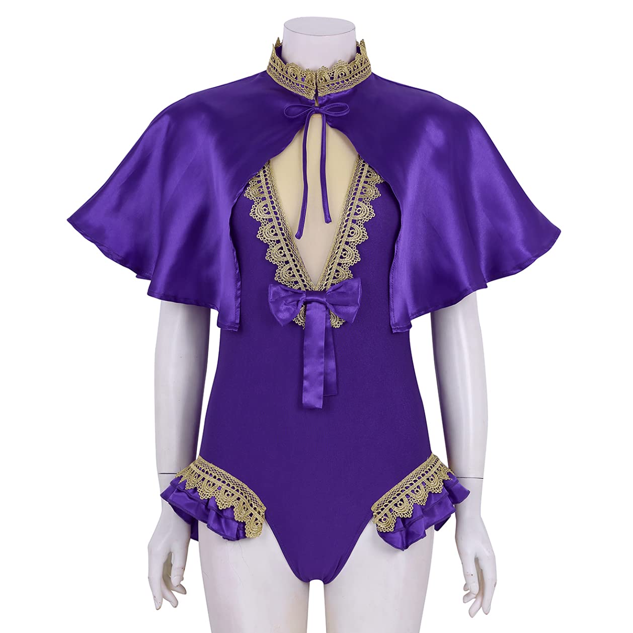 Yartina Women's Circus Show Costume | Halloween Party Leotard | Dance Bodysuit for Cosplay & Performance | Perfect for Halloween, Burlesque Shows & Circus Performances