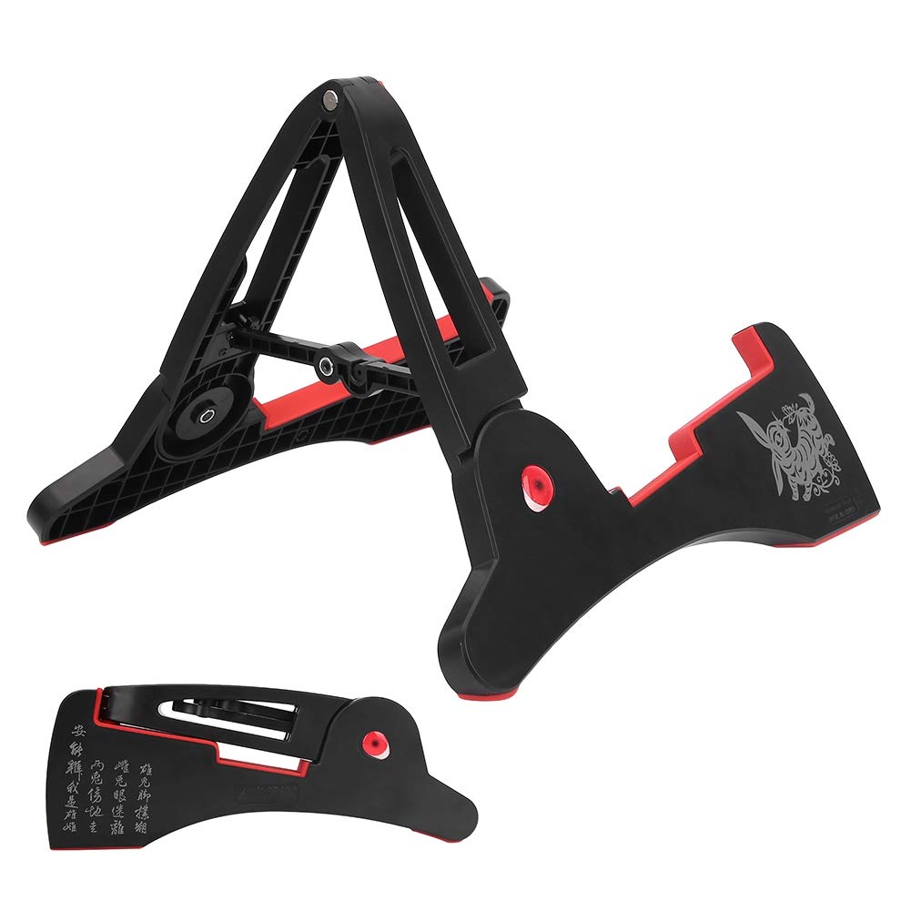Vbestlife Portable Folding Guitar Stand Holder for Acoustic, Electric & Classical Guitars - Compact & Durable Instrument Accessory for Home, Studio & Stage Performances
