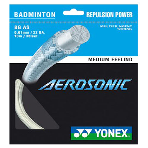 Yonex Aerosonic Badminton String Set (10m) - High Performance Badminton Racket String for Professional & Recreational Players - Perfect for Tournaments & Casual Play