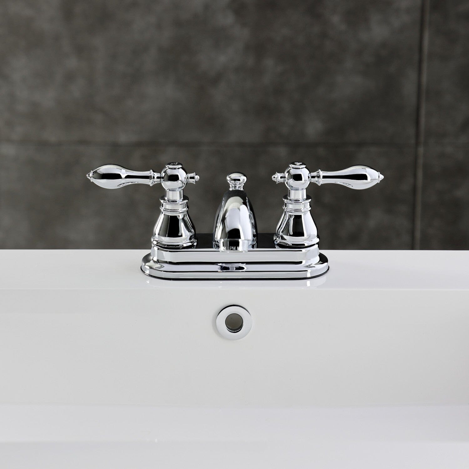 American Classic Double Handle 3-Hole Deck Mount 4-Inch Centerset Bathroom Faucet with Pop-Up Drain - Perfect for Bathroom Sink Renovation & Modern Home Upgrade