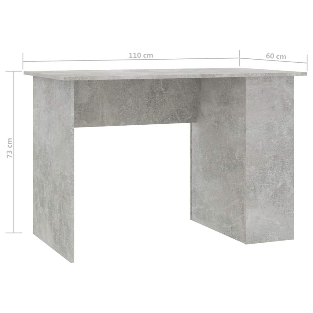 Modern Concrete Gray Office Desk 43.3