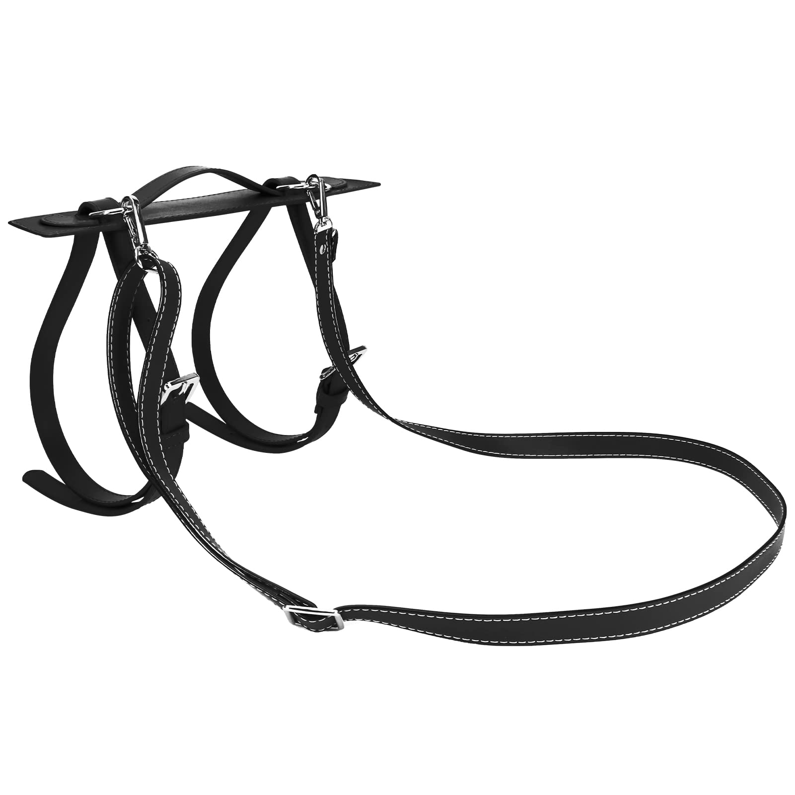 Premium PU Leather Blanket Strap - Adjustable Handle for Outdoor Picnic, Camping, Travel | Motorcycle Bedroll & Yoga Mat Carrier Sling - Perfect for Hiking, Beach Trips & Road Adventures