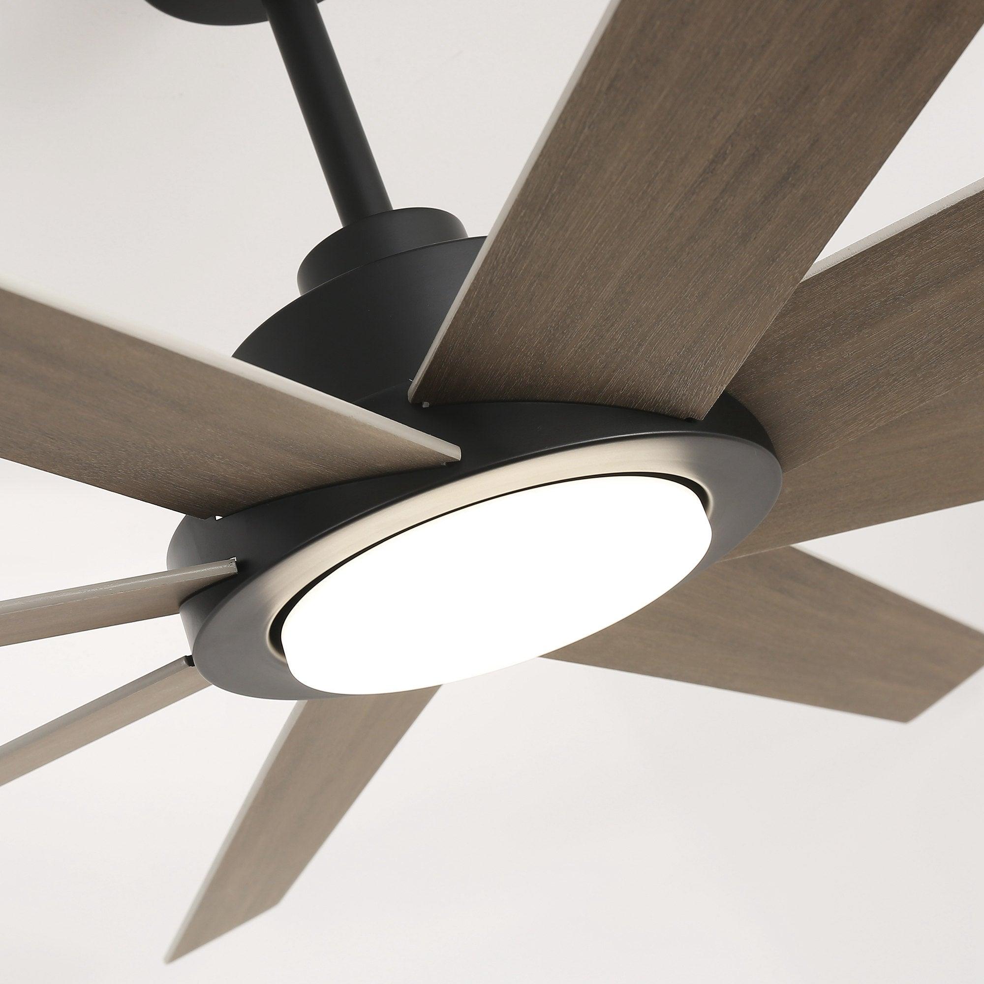 60 DC Motor 8-Blade Modern Ceiling Fan with LED Light & Remote Control - Energy Efficient Quiet Operation for Living Room, Bedroom, and Office