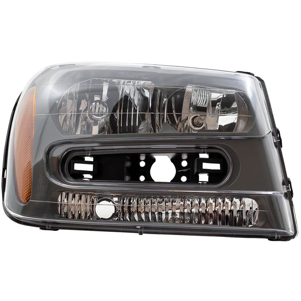 Chevy Trailblazer & EXT Headlight Assembly with Full Width Grille Bar - Replacement Headlights for Improved Night Driving & Off-Road Visibility