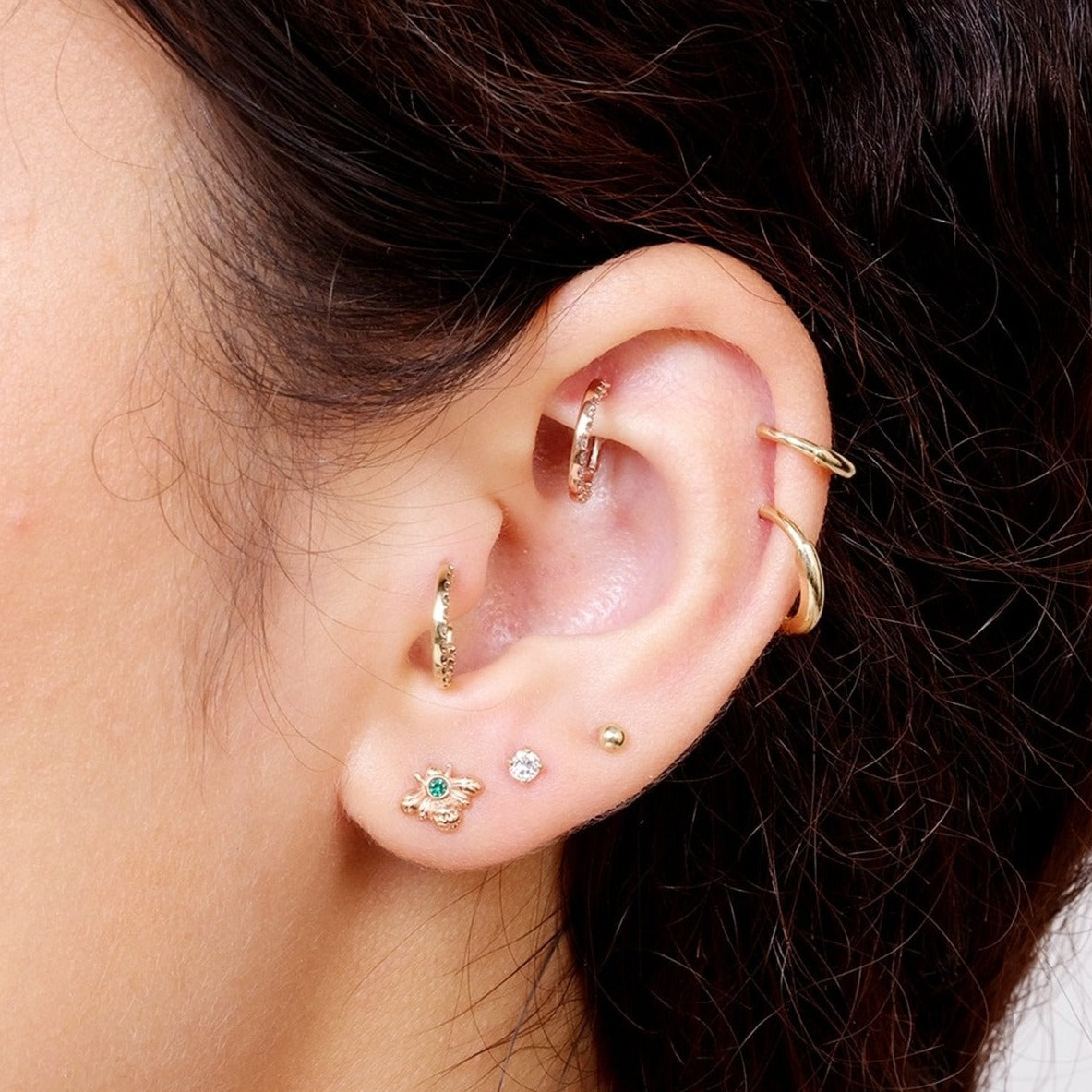 14K Solid Yellow Gold Ball Flat Back Stud Earrings - Hypoallergenic & Tarnish-Free for Sensitive Ears | Perfect for Everyday Wear, Gifts & Special Occasions