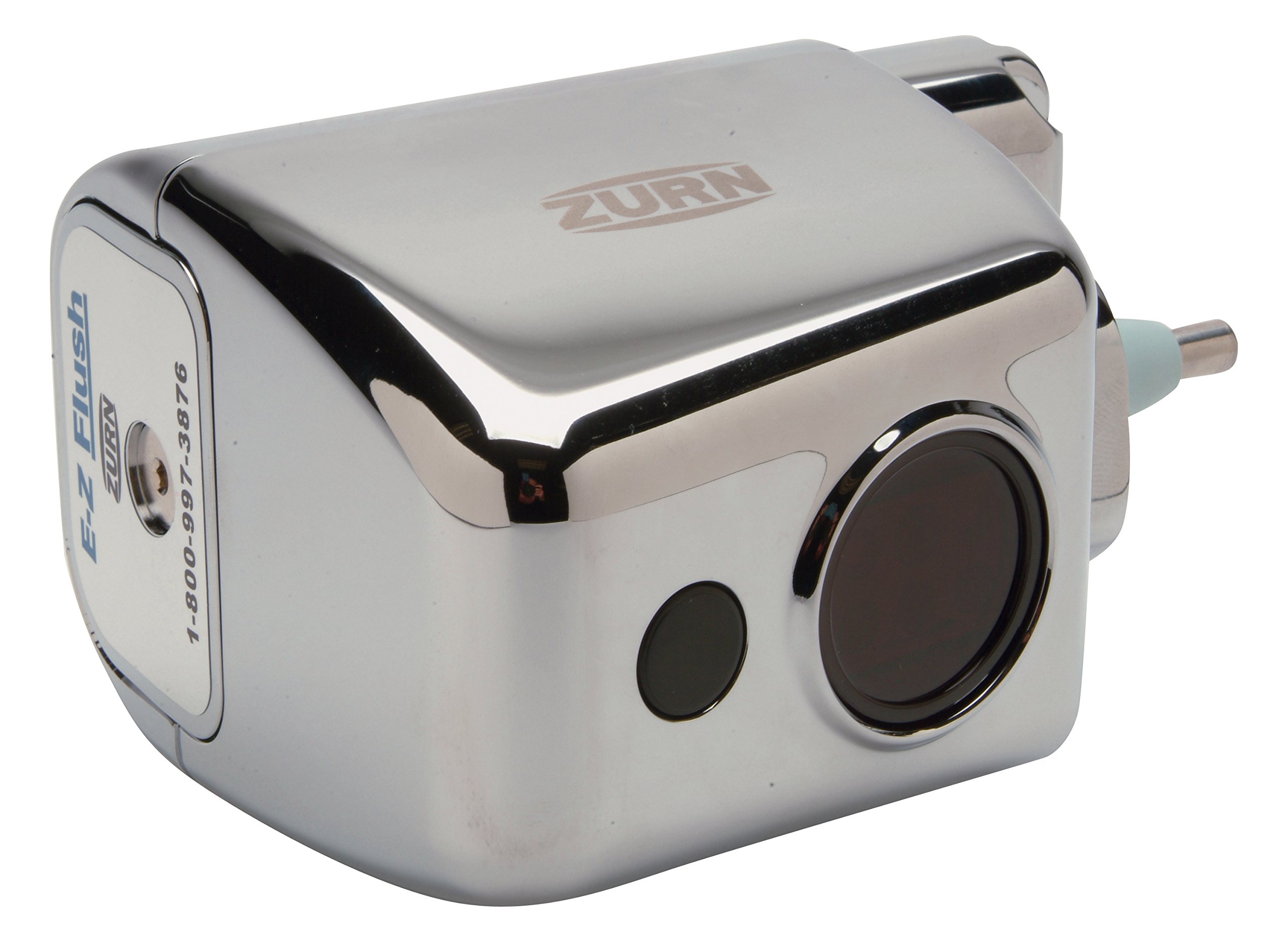 Zurn ZERK-CPM AquaSense E-Z Flush Retrofit Kit with Metal Chrome Cover | Compatible with Zurn P6000-L Toilet | Easy Installation for Commercial & Residential Bathrooms