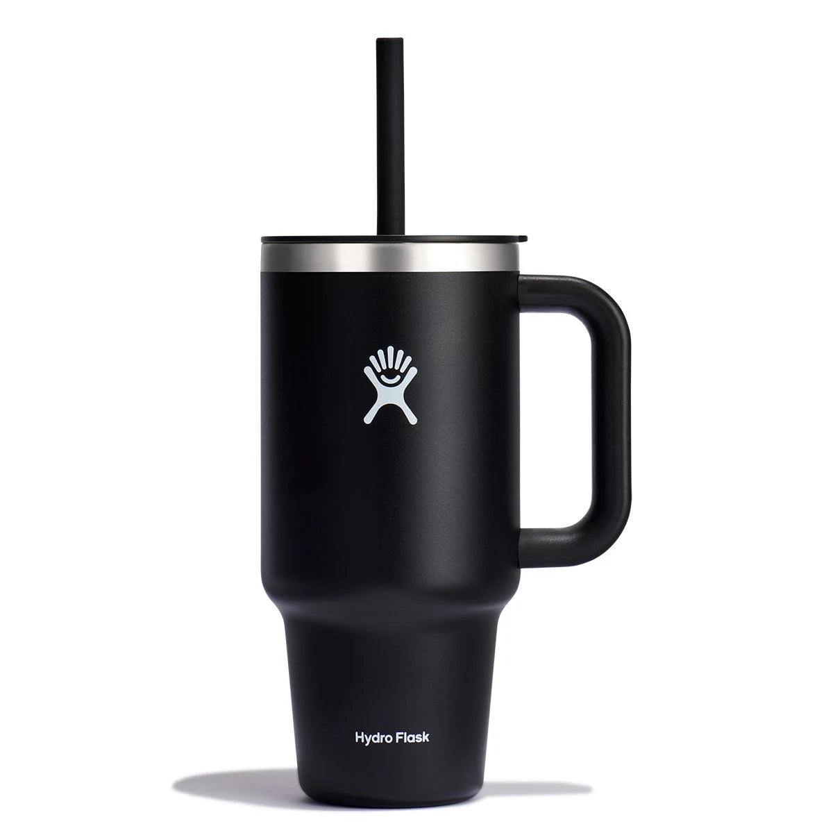 32 oz All Around™ Travel Tumbler with Lid and Straw - Insulated Stainless Steel Vacuum Mug, Leakproof & Sweatproof - Perfect for Coffee, Tea & Cold Drinks - Ideal for Travel, Camping & Office Use (Black, 30% Off)