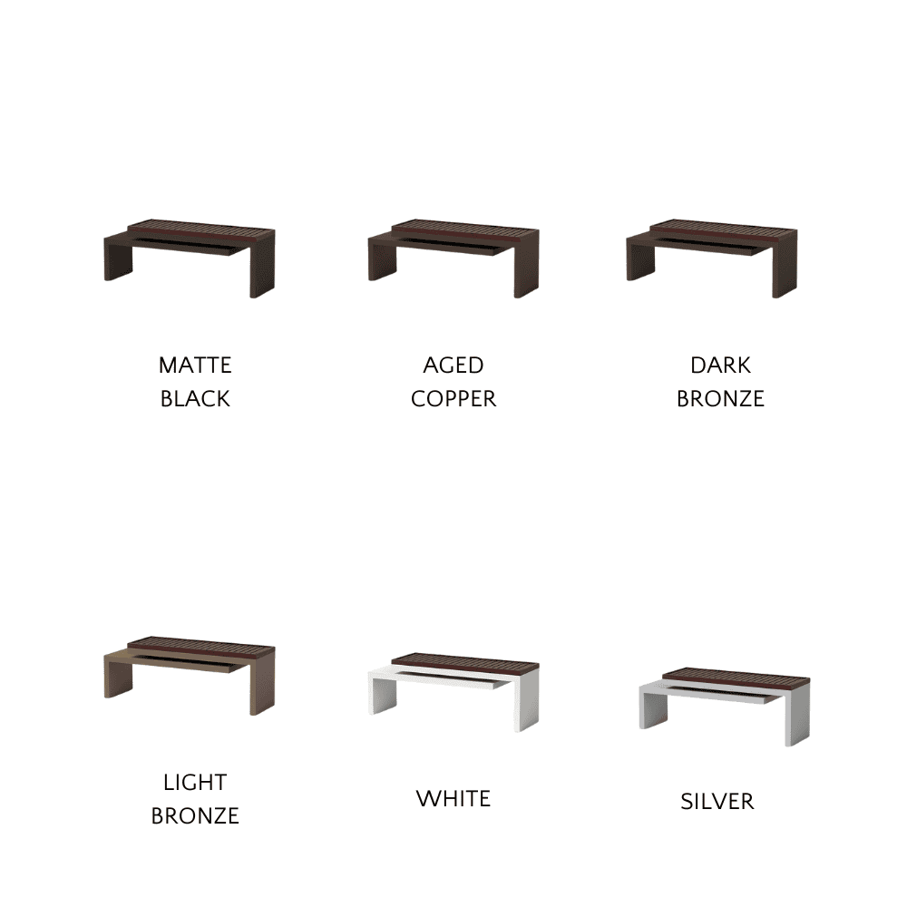 Heavy Duty Cantilever Bench - Outdoor & Indoor Metal Garden Bench for Patio, Park, and Backyard - Rust-Resistant Steel Frame with Weatherproof Coating - Perfect for Relaxing, Lounging, and Outdoor Seating