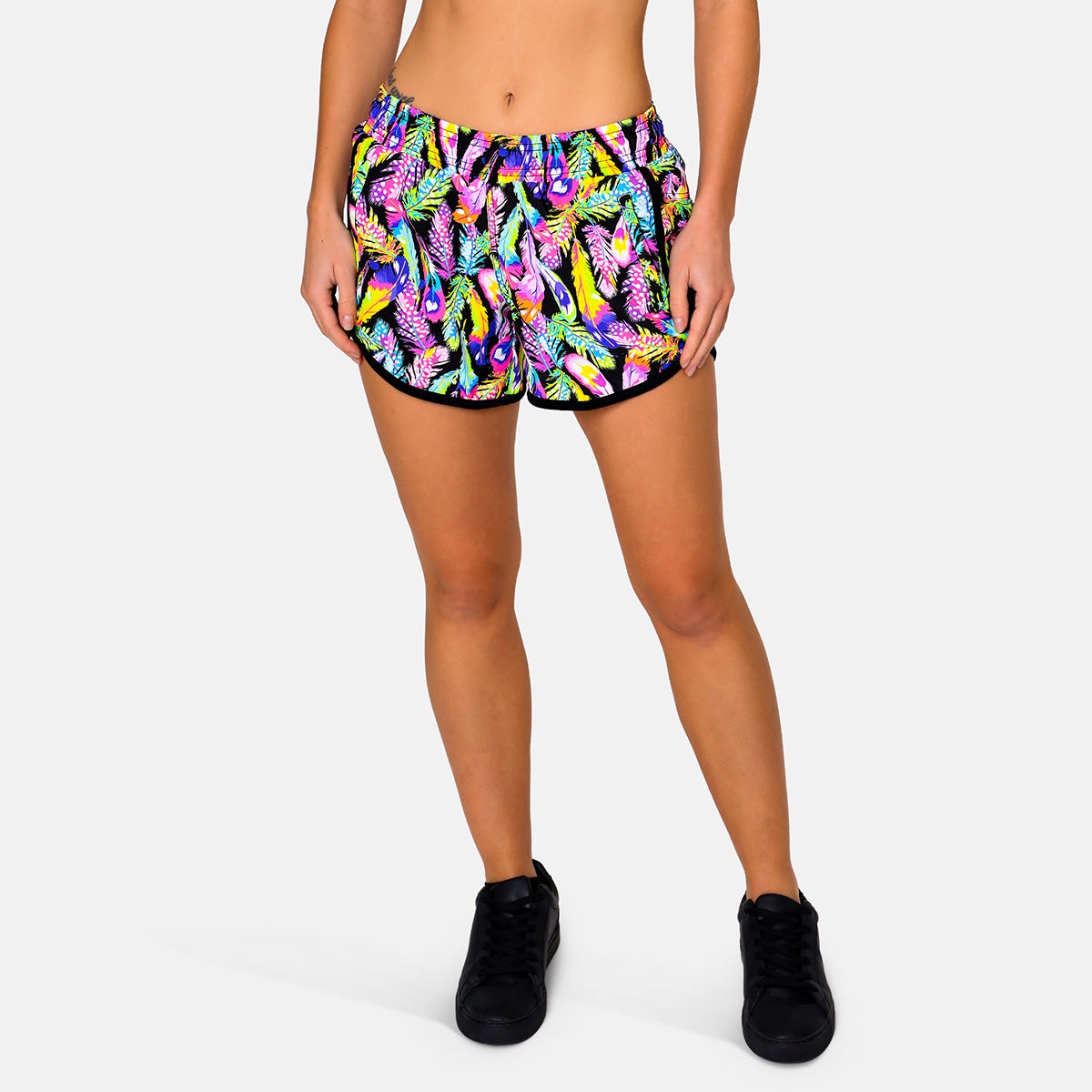 Feather Frenzy Loose Fit Workout Shorts - Comfortable Breathable Gym Shorts for Women & Men - Perfect for Running, Yoga, and Home Workouts