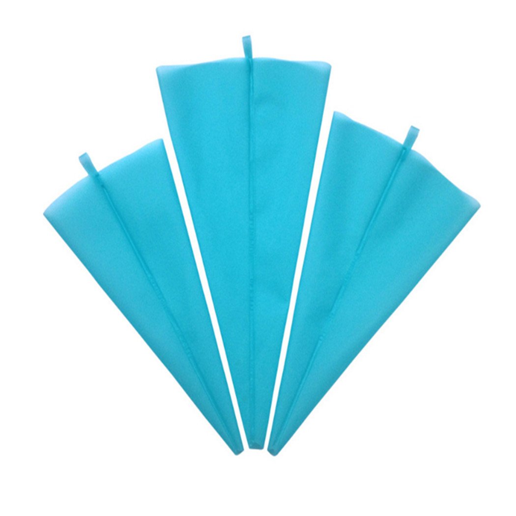 Premium SOURBAN Silicone Pastry Bags Set - Reusable Icing Piping Bags for Cake Decorating, Baking Cookies, Cupcakes & Desserts - Professional Baker Tools for Home & Commercial Use