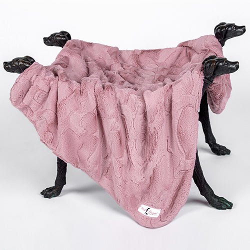 Soft & Cozy Mauve Cuddle Dog Blanket for Small & Medium Dogs - Perfect for Snuggling, Lounging & Traveling with Your Pet