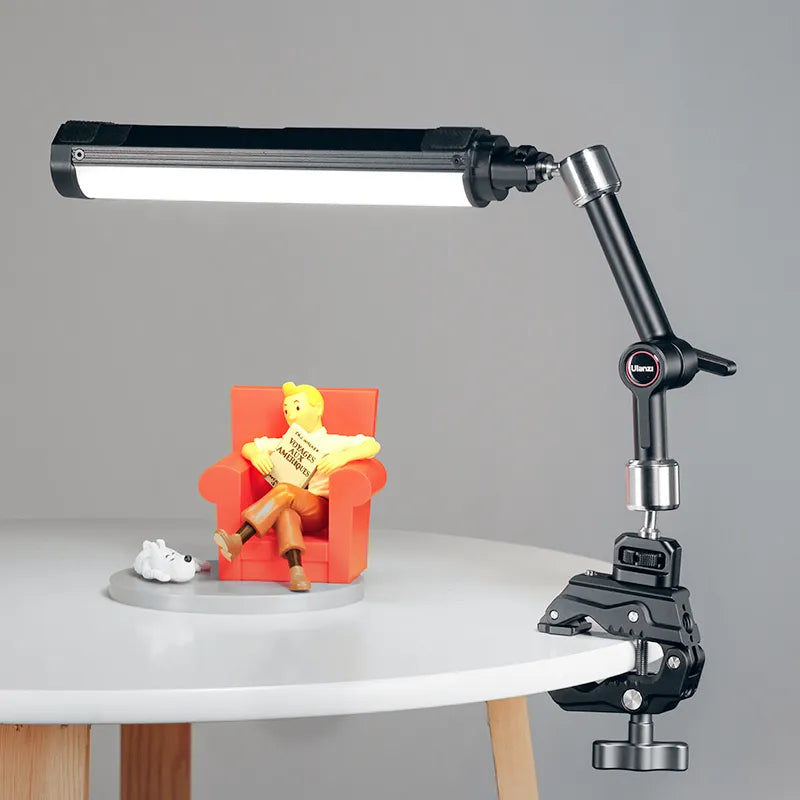 Ulanzi R011a Magic Arm with Crab Clamp T018 - Adjustable Camera Mount for DSLR, Smartphone, and GoPro - Perfect for Vlogging, Live Streaming, and Photography