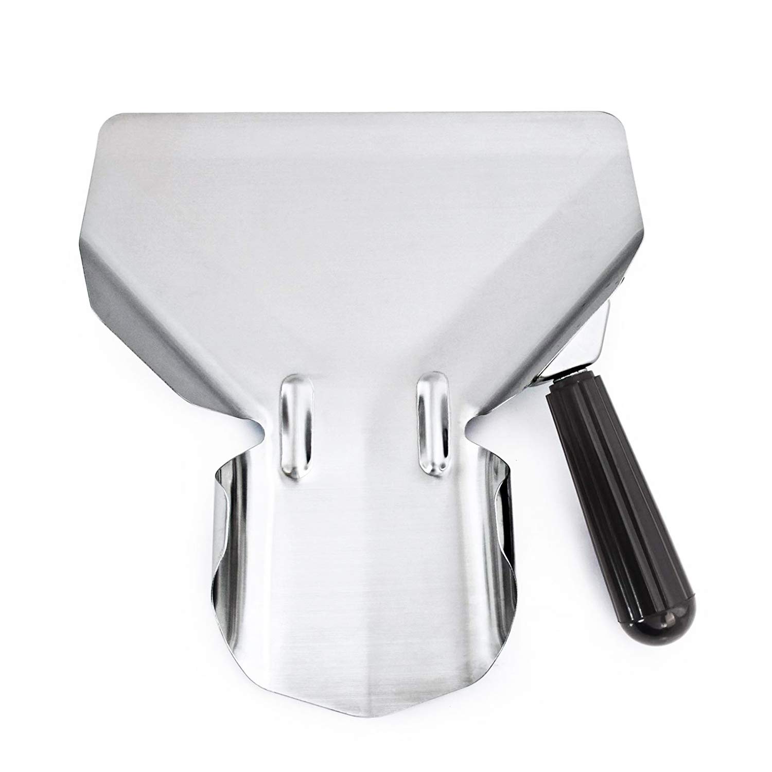 Premium Stainless Steel French Fry Scoop with Right Handle - Perfect for Popcorn, Chips, Ice Cream, Candy & Desserts - Ideal for Movie Nights, Parties & Snack Bars