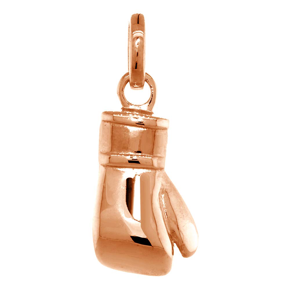 23mm Solid Right Handed Boxing Glove Pendant - Heavy Duty Stainless Steel Boxing Jewelry for Men - Perfect Gift for Fighters, Boxers & MMA Fans - Gym, Training & Everyday Wear