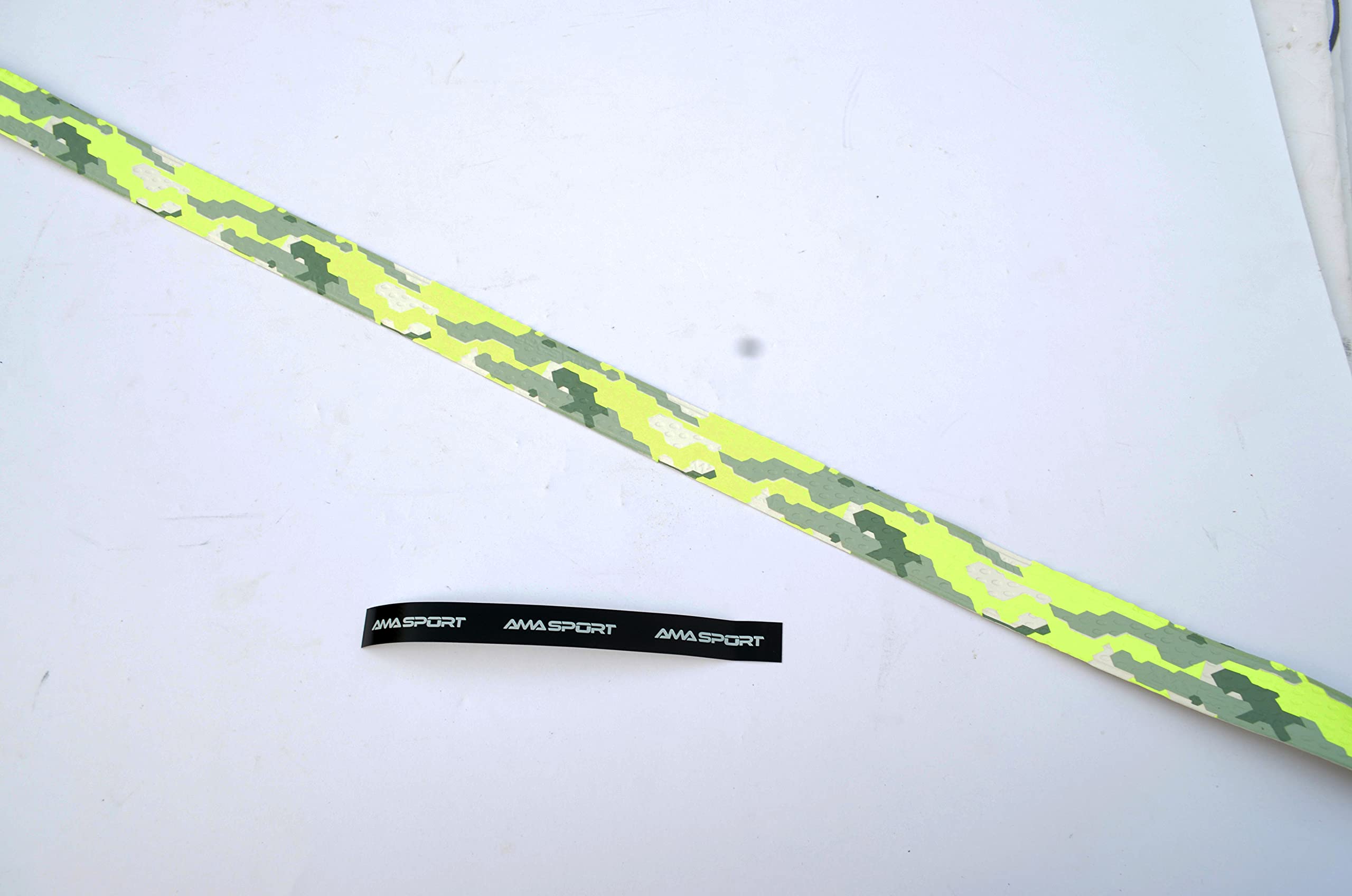 AMA Sport Grip & Rip 1.10mm Cushioned Baseball Bat Grip Tape - Neon Yellow/Gray Camo for Softball & Baseball Players | Improves Bat Control & Comfort