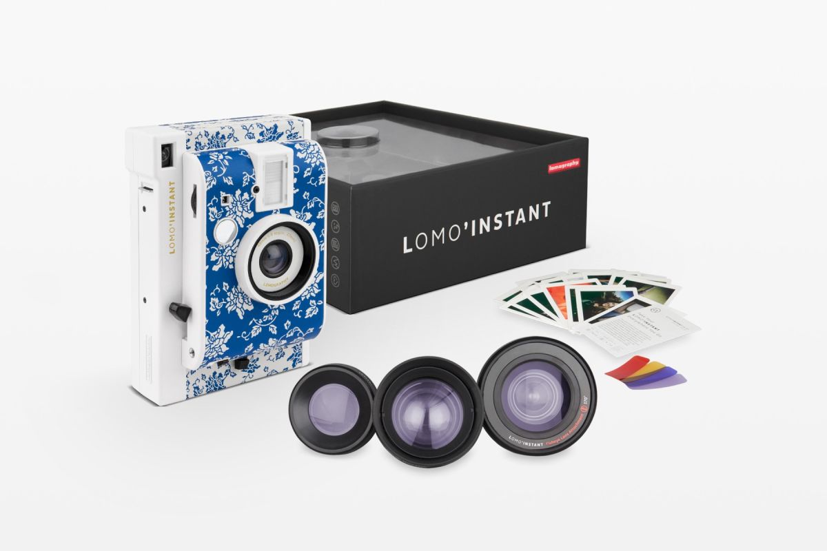 Lomography Lomo'Instant Camera & Lenses Opbeni Edition - Vintage Instant Film Camera with 3 Creative Lenses for Unique Photography | Perfect for Travel, Parties & Artistic Shots