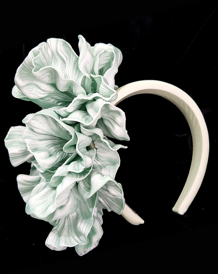 Elegant Mint Green Coral Headband - Race Day Crown & Fascinators for Women | Perfect for Weddings, Derby Parties & Special Occasions | Ava at Kezani