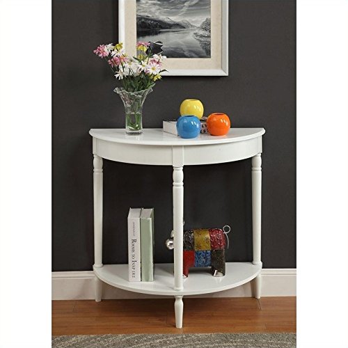 Pemberly Row White Entryway Table - Elegant Console Table for Hallway, Foyer & Living Room Decor - Perfect for Storage & Display