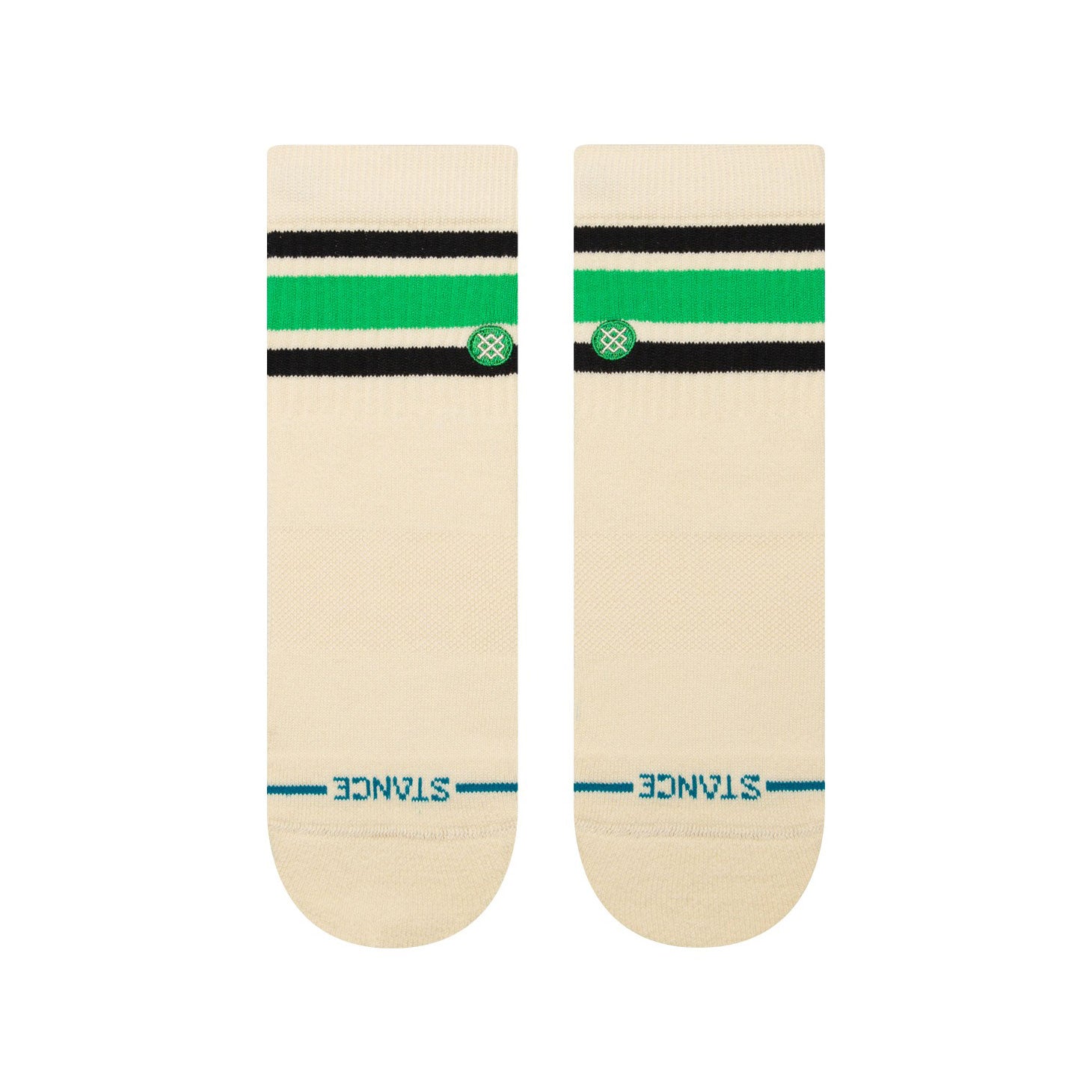 Men's Green Quarter Socks - Comfortable Athletic Crew Socks for Running, Hiking & Everyday Wear | Boyd QTR Performance Socks