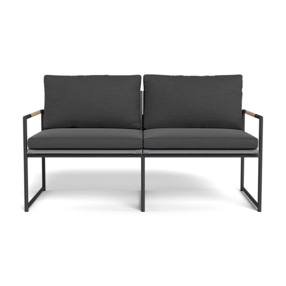 Premium Breeze Aluminum Outdoor 2-Seat Sofa Set - Patio Furniture for Garden, Poolside & Backyard Relaxation