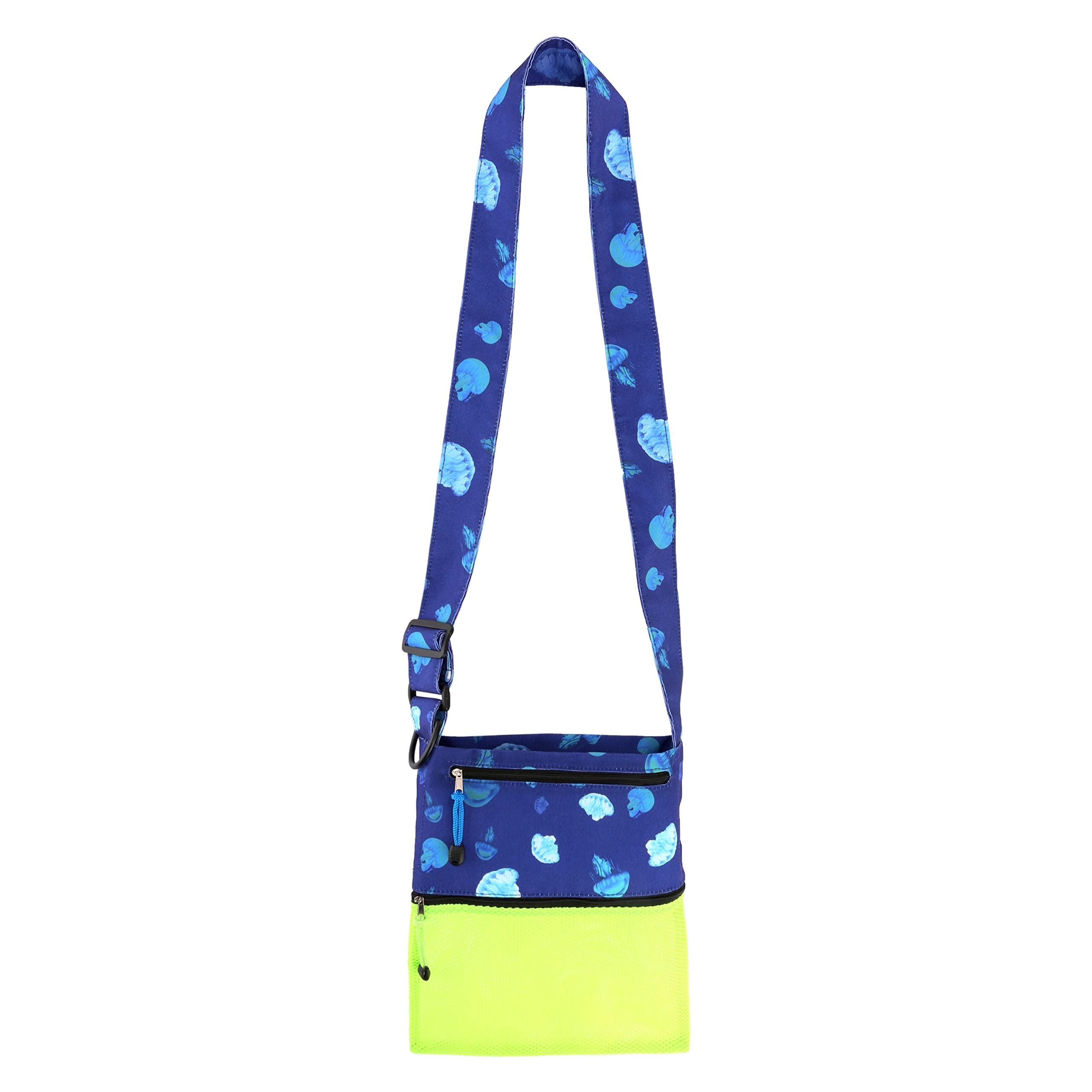 Premium 3-Pocket Sand Dipper Shell Collecting Beach Bag - Luxury Cotton Limited Edition Prints for Seashell Hunting, Beachcombing & Coastal Vacations