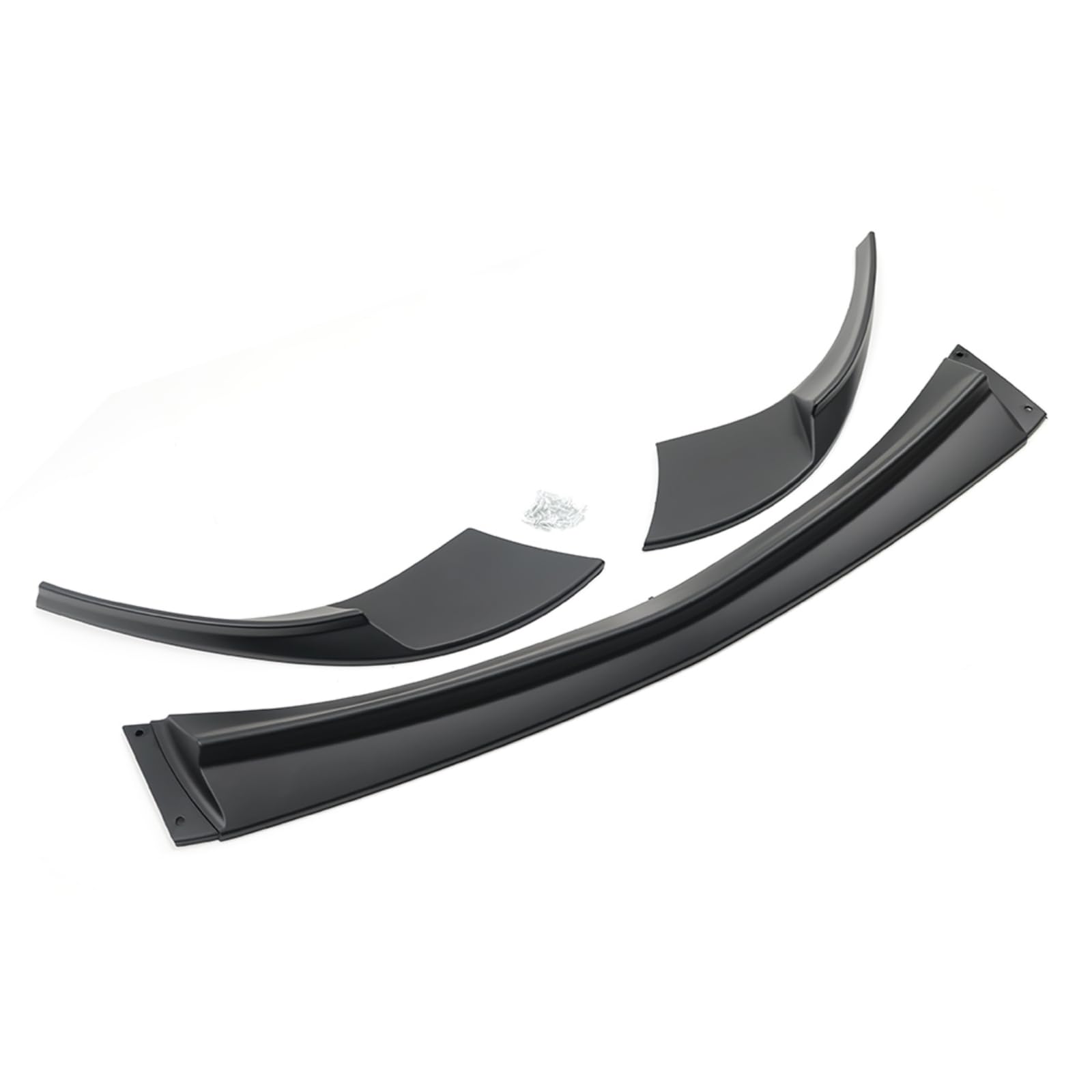 2005-2013 Chevy Corvette C6 Base Models Front Bumper Lip Splitter - Matte Black 3Pcs for Enhanced Aerodynamics & Sporty Look | Perfect for Racing, Car Shows & Street Performance