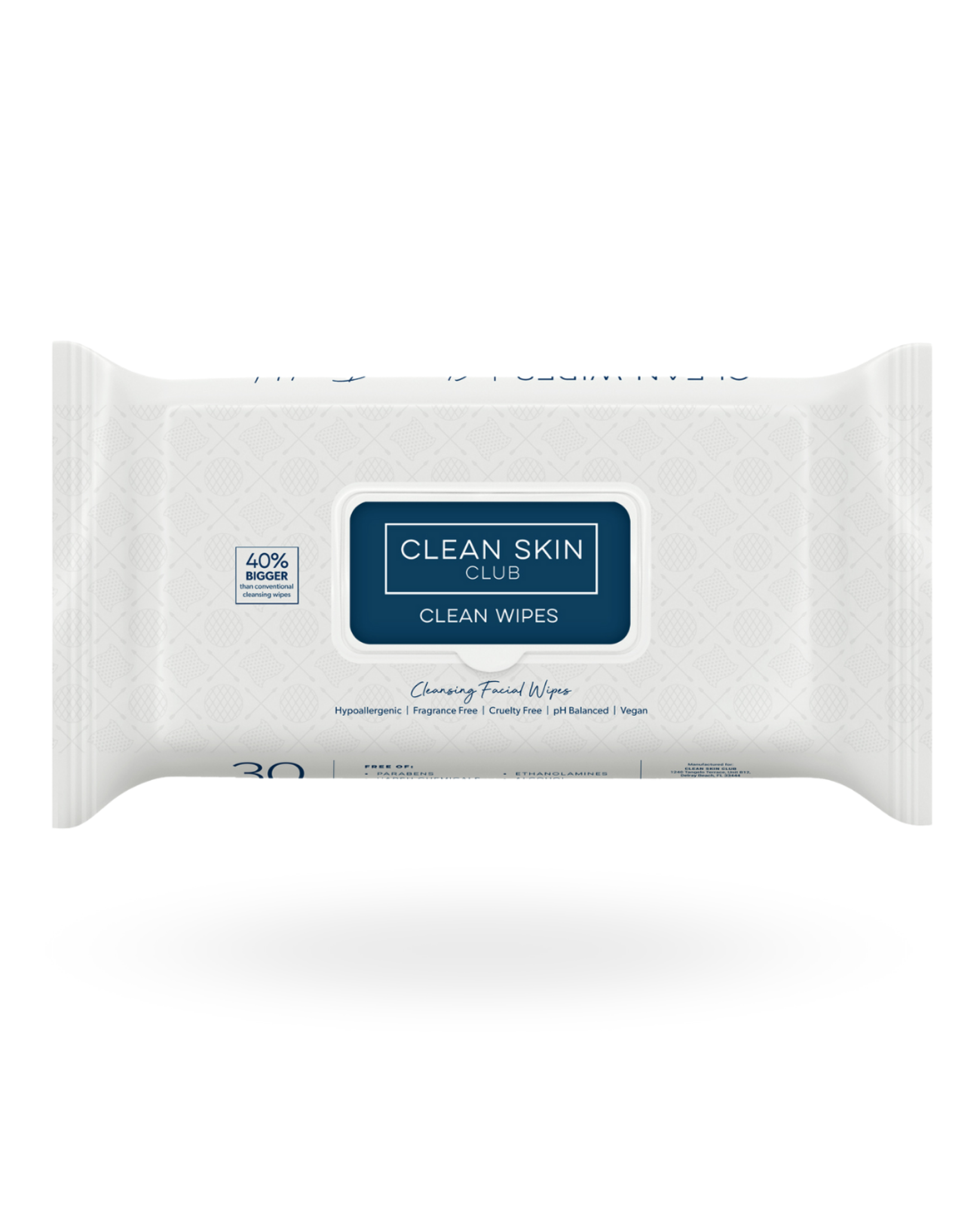Clean Skin Club Disposable Facial Cleansing Wipes for Acne & Makeup Removal - Gentle & Hypoallergenic for Sensitive Skin - Perfect for Travel, Gym & On-the-Go Skincare