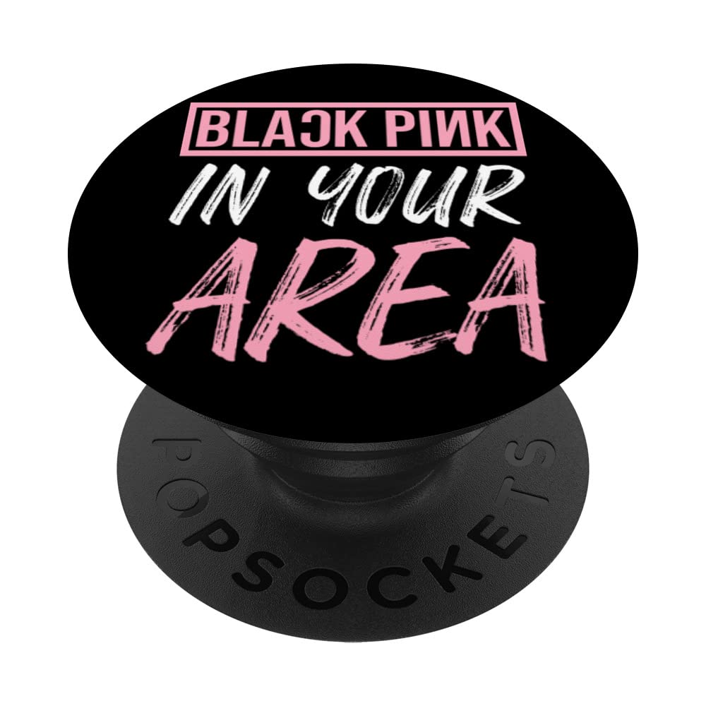 Black Pink K-pop PopSockets Swappable PopGrip - BTS Inspired Phone Grip & Stand for K-pop Fans, Perfect for Concerts, Selfies, and Daily Use
