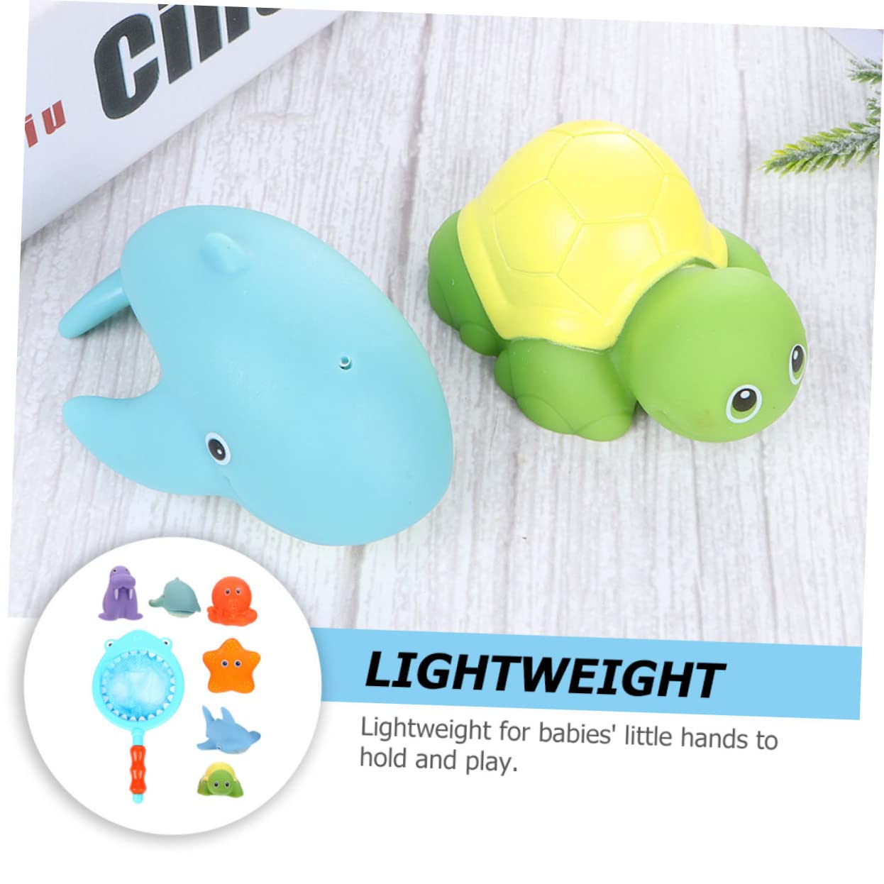 DRESSOOS 12-Piece Floating Animal Bath Toys Set - Fun Bathtub & Shower Toys for Toddlers & Kids - Waterproof Plastic Duck, Fish & Sea Creature Bathing Toys for Boys & Girls - Perfect for Sensory Play & Bath Time Fun