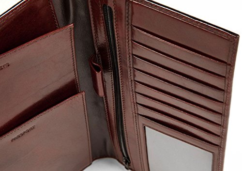 Bosca Vintage Leather Flight Attendant Bag - Classic Black Pilot Travel Bag for Men & Women - Perfect for Business Trips, Air Travel & Everyday Use