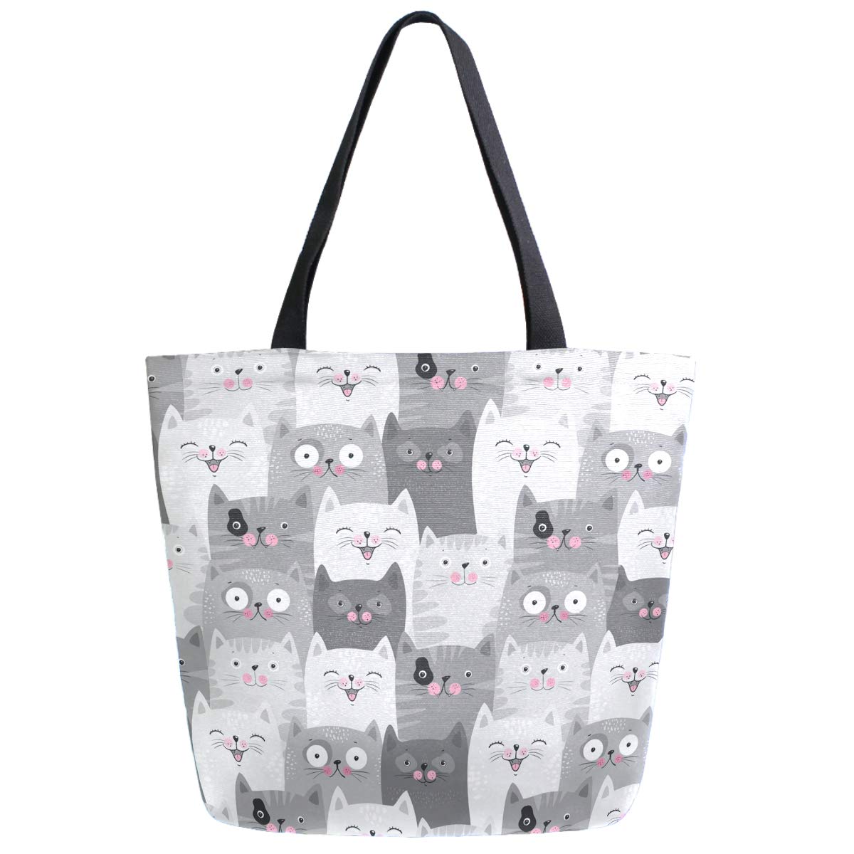 Stylish Printed Extra Large Shoulder Tote Bag for Women - Durable Beach Travel Weekender, Gym & Grocery Shopping - Perfect for Work, Vacation & Everyday Use