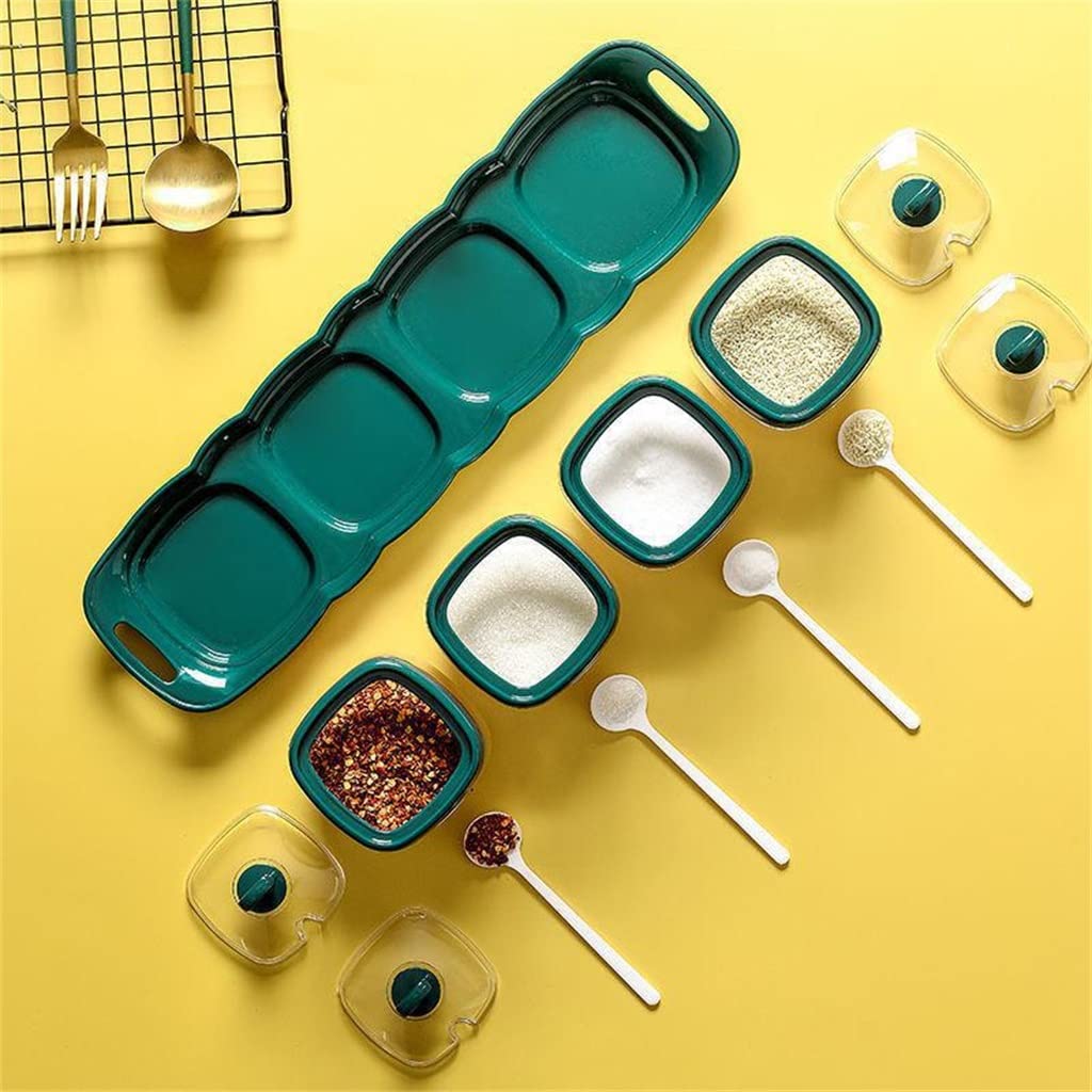 Stainless Steel Spice Rack Organizer - 4-Tier Kitchen Countertop Storage for Salt, Sugar & Seasonings | Space-Saving Design for Pantry, Cabinet & Countertop Organization