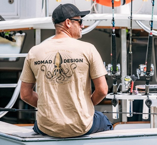 Premium Squidtrex™ Tan T-Shirt - Soft Cotton Men's Tee for Casual Wear & Outdoor Activities