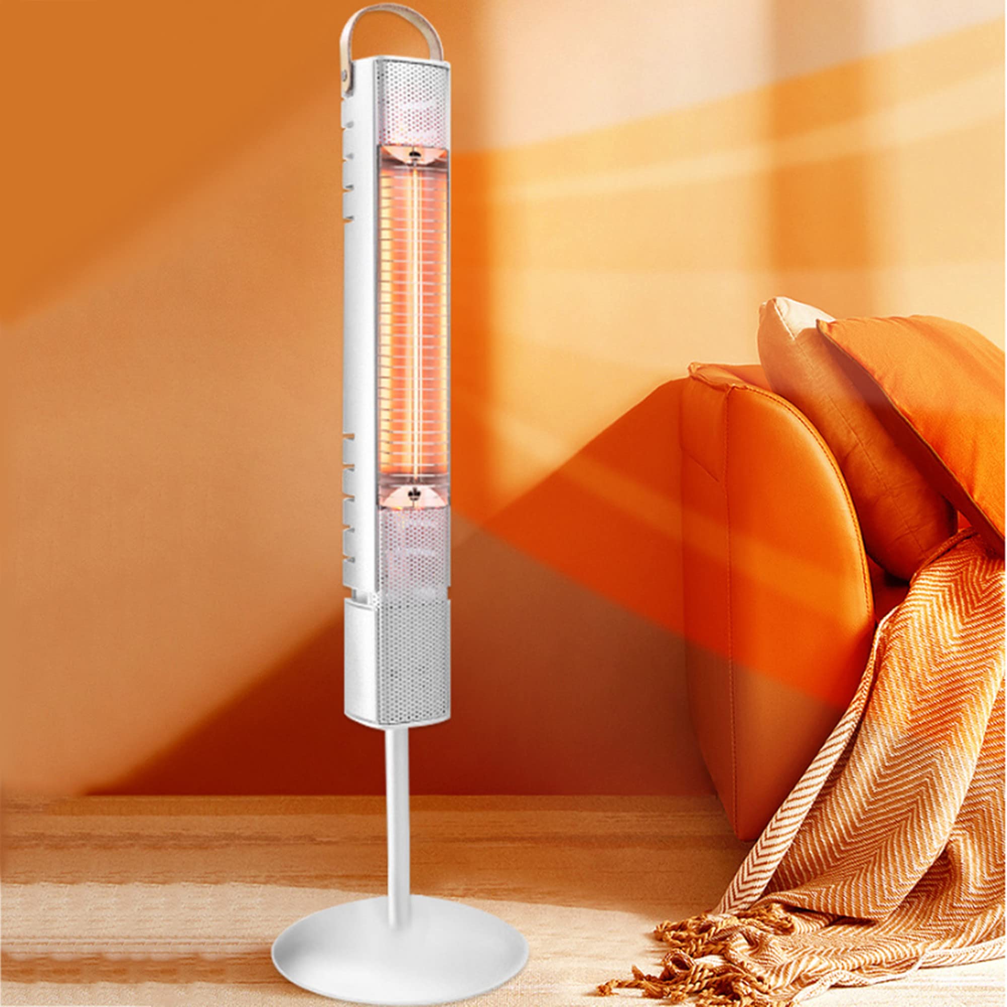 1500W Carbon Infrared Floor Heater - Indoor Outdoor Patio Heater with Modern Design | Perfect for Living Rooms, Bedrooms, Garages & Patios