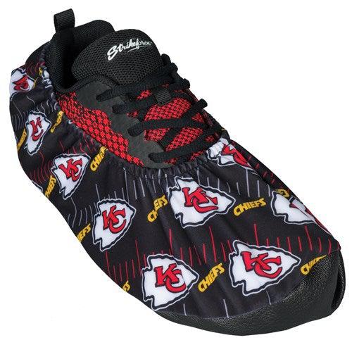 KR Strikeforce 2021 NFL Kansas City Chiefs Bowling Shoe Covers - Officially Licensed Football Team Shoe Protectors for Bowling Alley & Sports Fans