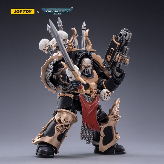 1/18 JOYTOY Warhammer 40K Chaos Space Marines Black Legion Action Figure - Highly Detailed Collectible Model for Warhammer Fans | Perfect for Display, Gaming & Cosplay Scenes