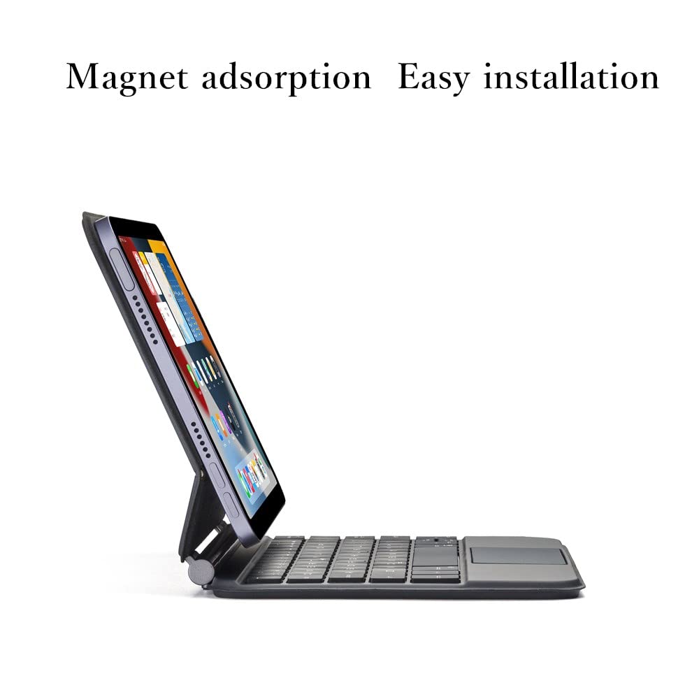 Magnetic Keyboard Case for iPad Mini 7 A17 Pro & iPad Mini 6th Gen - Backlit Keys, Multi-Touch Trackpad, Floating Cantilever Stand | Perfect for Work, Study & Travel (Black)