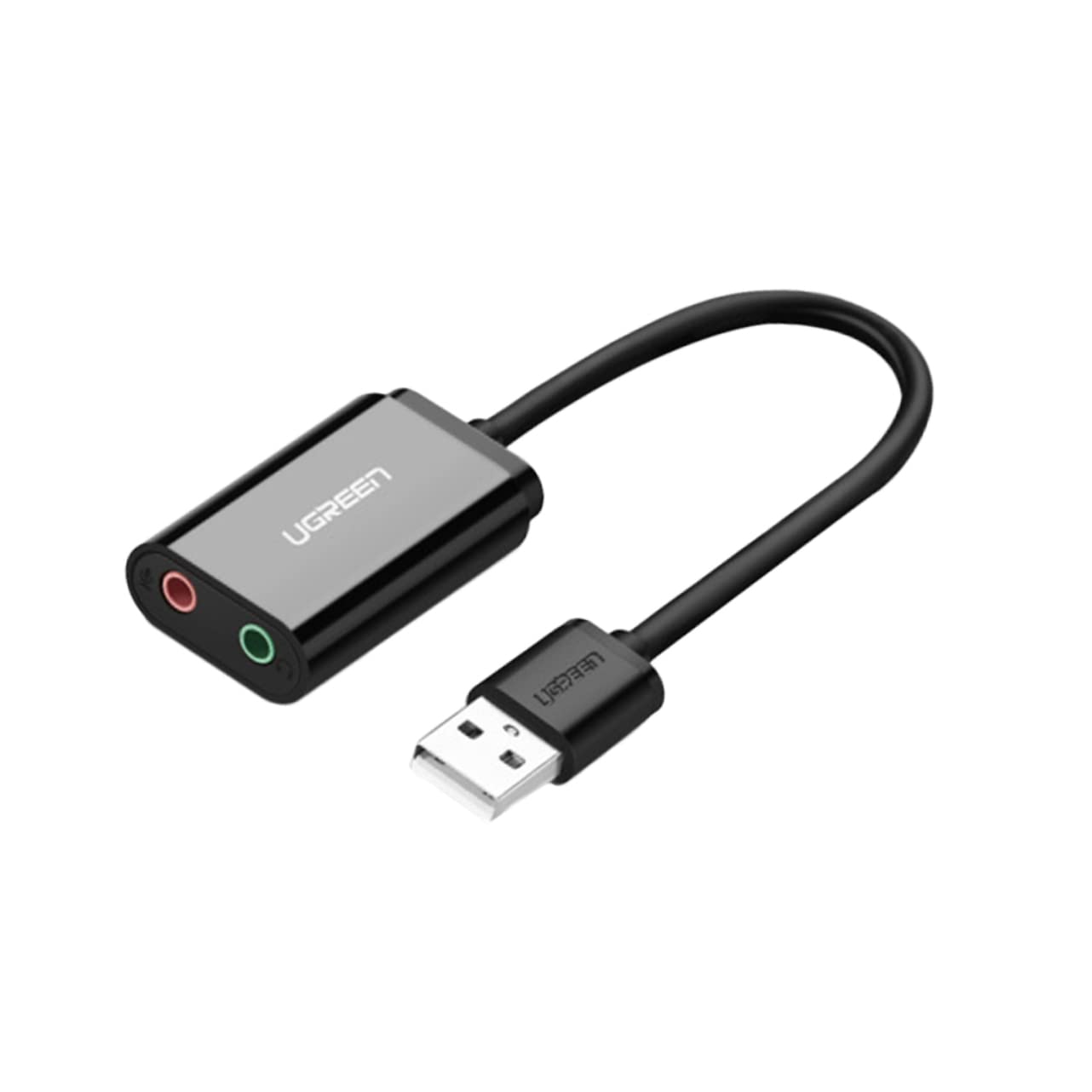 ULDIGI USB 2.0 Microphone & Audio Adapter - External Stereo Sound Splitter Converter for Headphones, Laptops, PC (Perfect for Podcasting, Gaming & Online Meetings)