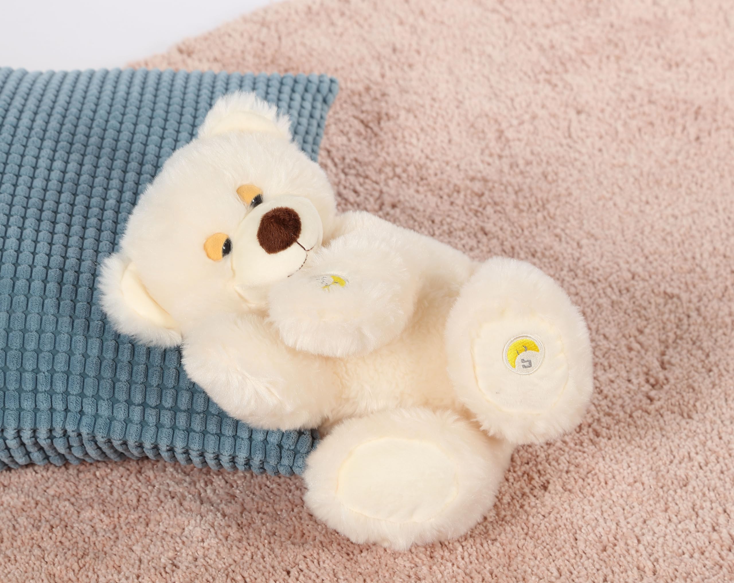 Gipsy Toys - Dreamy Sound Bear Plush - 30 cm Soft Stuffed Animal Toy - Beige - Perfect for Kids' Bedtime Comfort & Nursery Decor