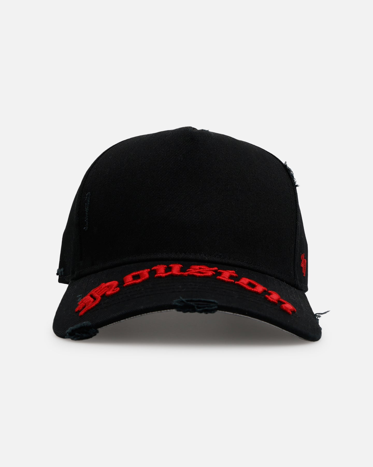 47 Brand Houston Astros 'Destruct Gothic Visor' 47 Offside Strapback Black Hat - Adjustable Snapback Cap for Baseball Fans, Streetwear & Casual Outfits