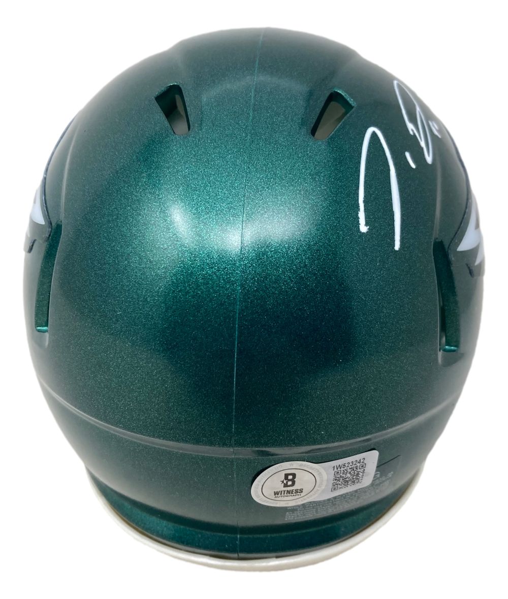 Jordan Davis Autographed Philadelphia Eagles Mini Speed Helmet - Limited Edition NFL Collectible for Eagles Fans, Home Office Decor, Sports Memorabilia Display, and Gift for Football Enthusiasts