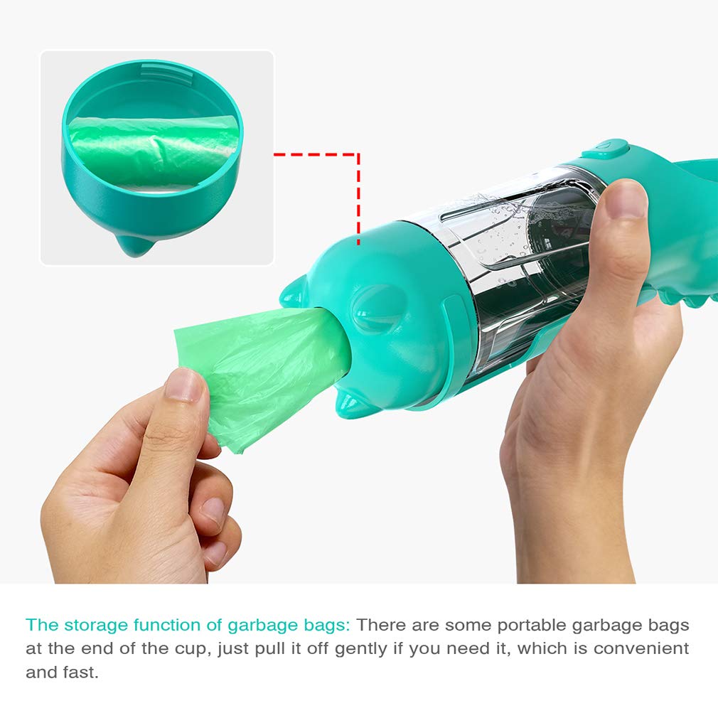 Portable Dog Water Bottle with Drinking Feeder - Leakproof Pet Water Dispenser for Outdoor Walking, Hiking & Travel - Perfect for Dogs on the Go, Park Visits & Road Trips